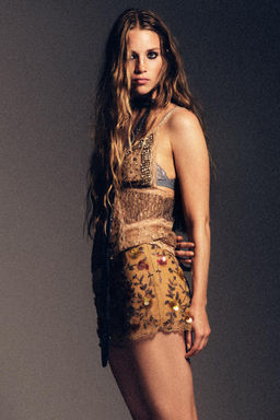BEAD AND SEQUIN SHORTS - LIMITED EDITION