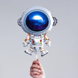 Цена за 5 шт. Воздушный шар фольгированный 16" «Космонавт», для палочки