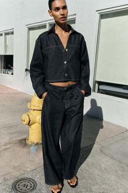 Z1975 DENIM SHIRT WITH FLAPS - Zara фото 3