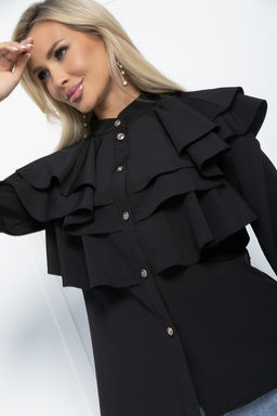 Блуза Космос (черная) Б11273 - Lt collection фото 5