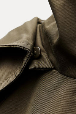 WATER-REPELLENT HOODED TRENCH COAT ZW COLLECTION - Zara фото 8