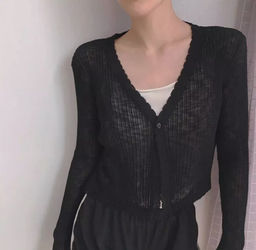 K13567 Кардиган ЧЕРНЫЙ