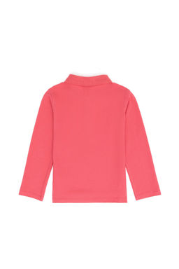 U. S. Polo Assn Розовый базовый свитшот с воротником-поло для девочек - U.s. polo assn фото 5