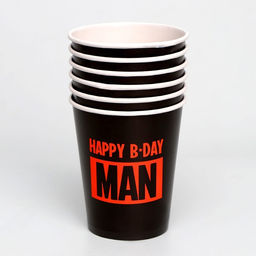 Набор бумажной посуды Happy B-day MAN - Страна карнавалия фото 2