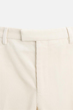 SLIM FIT CORDUROY TROUSERS - Zara фото 17