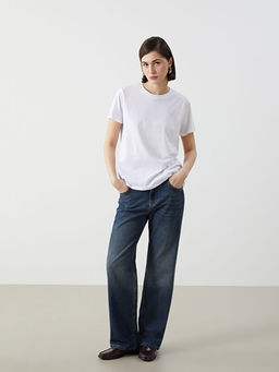 Bisiklet Yaka Kad?n Ti??rt