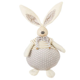 Игрушка набивная "Заяц/Зайка", L18 W13 H37/27 см, 2в.