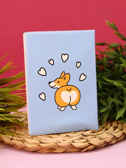 ОБЛОЖКА ДЛЯ ПАСПОРТА "Cute corgi", плотность 600 мкм