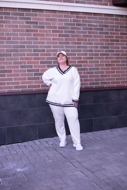 Костюм PlusSize, молочный - Knitka wear фото 4