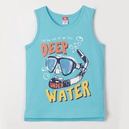 CRB wear/CSKB 62685-40-270 Майка для мальчика, бирюзовый/Ex.Cherubino