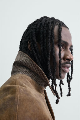 CAZADORA PIEL ANTE EFECTO LAVADO / Marr?n