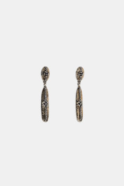 PENDIENTES MET?LICOS BRILLOS / Plata - Zara фото 3