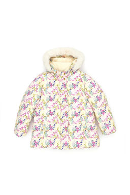 U. S. Polo Assn Пальто цвета экрю для девочек с капюшоном