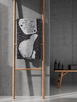 Полотенце махровое Этель Особенный папа, 70?130 см, 100% хлопок, 420 г/м?, серое