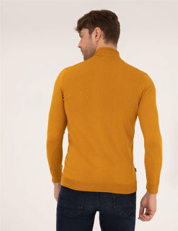 Safran Slim Fit Bal_k__ Yaka Basic Triko Kazak - Pierre cardin фото 5