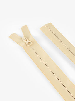 Цена за 10 шт. Молния «Спираль», №7, разъёмная, водонепроницаемая, замок автомат, 60 см, светло-бежевая