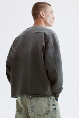 Sudadera efecto lavado Oversized Fit - H&m фото 4