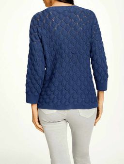 Пуловер, синий - Linea tesini фото 5