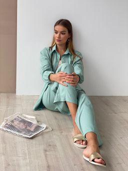 10005 Брюки летние фисташковые - Martichelli фото 8