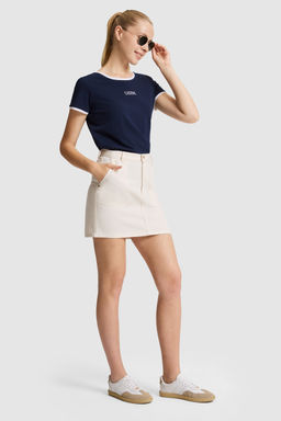 Kad_n Krem Dokuma Etek - U.s. polo assn фото 2