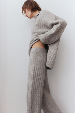 Pantalon en punto trenzado - H&m фото 2