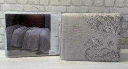 Покрывало PUPILLA VIOLET 180*240 махра/жаккард (хлопок) кофейный KAHVE