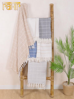 Плед-покрывало самотканое х/б 130х170 №Пл-117/5 - Ганг фото 3