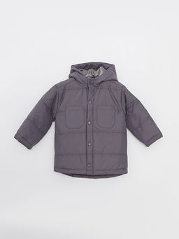 Kap??onlu Uzun Kollu Basic Erkek Bebek Mont