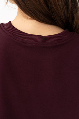 Свитшот женский 407L3-33 т.сливовый - Solo mio фото 5