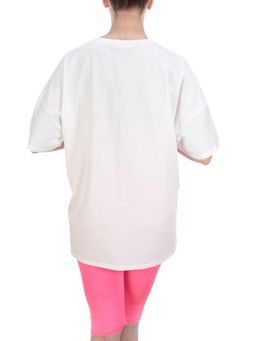 KD-792 WHITE/CRIMSON Костюм-двойка женский 7986 TREND