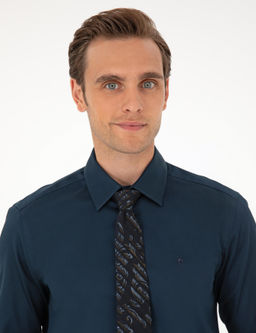 Lacivert Slim Fit Uzun Kollu Basic G_mlek - Pierre cardin фото 2