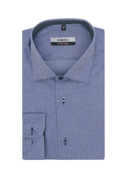 Сорочка мужская длинный рукав GREG 223/137/1339/Z/1 STRETCH  фото 6