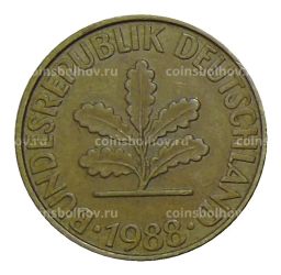 10 пфеннигов 1988 года F Германия