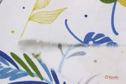 Сатин Тропический ветерок цв.синий, ш.1.61м, хлопок-100%, 120гр/м.кв - Купава фото 4