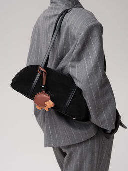 Замшевая сумка Ezhik DBR 31225 черный  фото 3