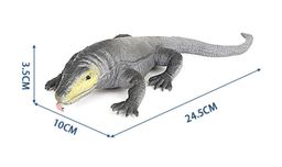 Фигурка Abtoys Юный натуралист Рептилии Варан (темно-серый), термопластичная резина фото 4