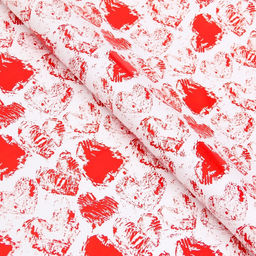 Цена за 2 шт. Бумага упаковочная глянцевая «Сердечки», 100×70 см, 1 шт.