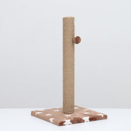 Когтеточка «Столбик», 54×30×30 см, на подставке, джут, цвет МИКС