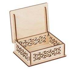 Заготовка для декорирования Mr. Carving ВК-019 Шкатулка подарочная фанера 10 х 8 х 4 см - Love2art фото 3