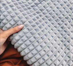 Плед Квадро 200х220 см (Светло-Серый) - Mency фото 2