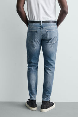 JEANS SKINNY FIT ROTOS / Azul claro - Zara фото 3