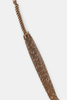 LONG DOUBLE-CHAIN NECKLACE - Zara фото 4