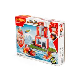 Конструктор Классик Город. Пожарная часть-1.2 (180 элементов) (в коробке)