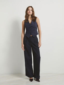 V Yaka Kad?n Klasik Yelek