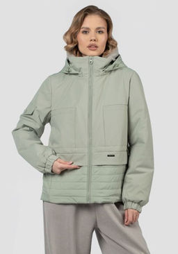 04-3128 Куртка женская демисезонная (Холлофайбер 80)