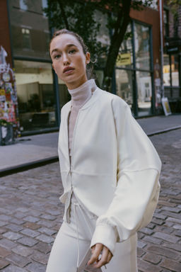 INTERLOCK BOMBER JACKET