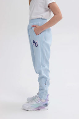 Брюки трикотажные голубой - Anta sport фото 4