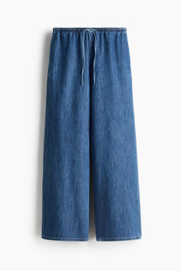 Pantal?n denim con cord?n de ajuste - H&m фото 5