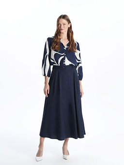 Standart Fit Poplin Kad?n Etek