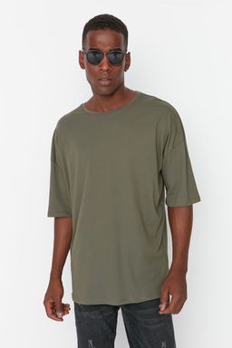 TRENDYOL MAN Tas Oversize/Genis Kesim Bisiklet Yaka Cicek Bask?l? K?sa Kol %100 Pamuklu T-Shirt TMNSS21TS1223 - Trendyolmilla фото 2